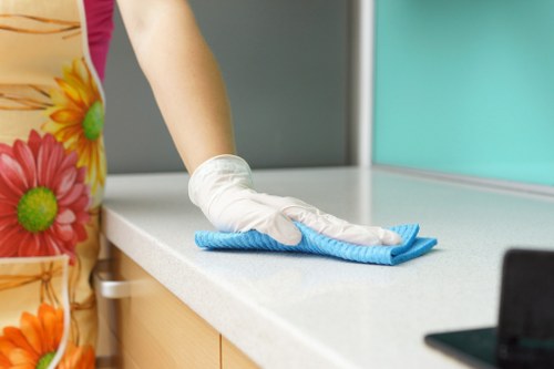Customer making a secure online payment for carpet cleaning service